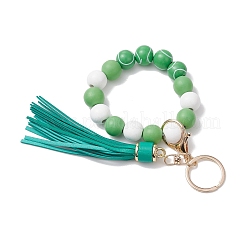 Imitation Leather Tassel Keychain&nbsp;KEYC-JKC01129