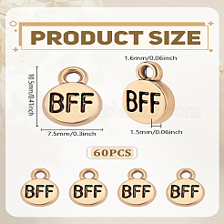 60Pcs Alloy Pendants&nbsp;FIND-LP0003-05