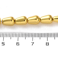 Electroplated Synthetic Non-magnetic Hematite Beads Strands&nbsp;G-Q1009-F01-6x8mm