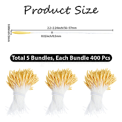 5 Bundles Cotton and Gesso Artificial Flower Core&nbsp;DIY-GF0013-35A