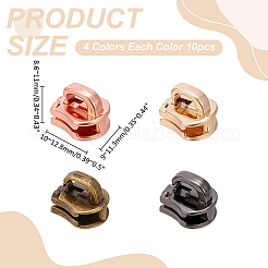 50Pcs 5 Colors Zinc Alloy Zipper Puller&nbsp;FIND-WR001-80