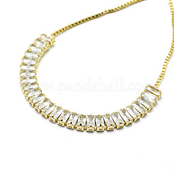 Brass Cubic Zirconia Bolo Tennis Bracelets&nbsp;BJEW-I272-02D
