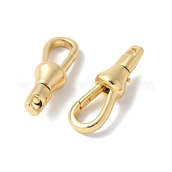 Brass Keychain Clasps&nbsp;KK-F893-18G
