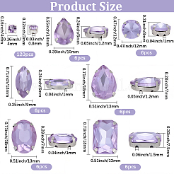 156Pcs 7 Styles Sew on Rhinestone&nbsp;DIY-SP0007-30G