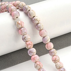 Baking Paint Synthetic Turquoise Beads Strands&nbsp;G-H060-03F