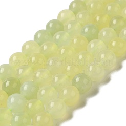 Natural New Jade Round Beads Strands&nbsp;G-L348-01-8mm