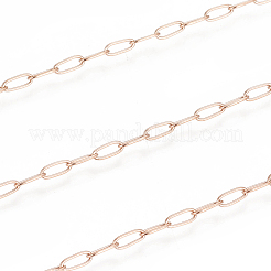 Ion Plating(IP) 304 Stainless Steel Paperclip Chains&nbsp;CHS-F010-01I-RG