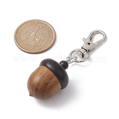 Acorns Disconnectable Wood Pendant Decoraiton&nbsp;HJEW-JM01386
