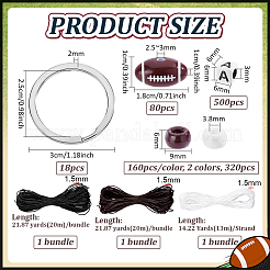 DIY Rugby Keychain Making Kits&nbsp;DIY-PH0035-63
