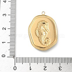 304 Stainless Steel Epoxy Resin with Natural Shell and Sequins Inside Pendants&nbsp;STAS-L026-17G-M03