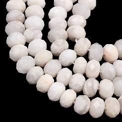Natural White Crazy Agate Beads Strands&nbsp;G-C259-A33-5x8mm