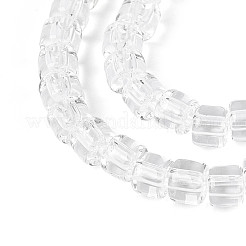 Transparent Glass Beads Strands&nbsp;GLAA-N065-4x4mm-A01