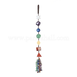 Geometry Shape Chakra Hanging Ornament&nbsp;AJEW-I059-05