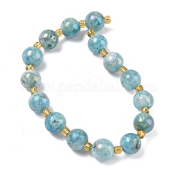 Electroplated Natural Druzy Geode Crystal Beads Strands&nbsp;G-G459-02L