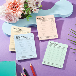 4Pcs 4 Colors Paper Portable Plan Notepad&nbsp;OFST-TA0001-06A