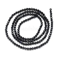 Natural Black Spinel Beads Strands&nbsp;G-S152-01-3mm