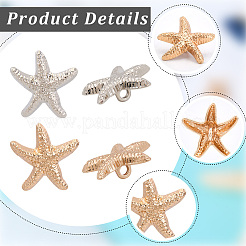40Pcs 2 Colors Alloy Shank Buttons&nbsp;BUTT-CY0001-11