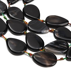 Natural Banded Agate/Striped Agate Beads Strands&nbsp;GG-CBAE0EB-01B-02