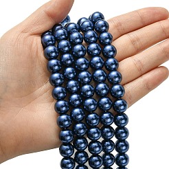 Eco-Friendly Glass Pearl Bead Strands&nbsp;HY-A008-10mm-RB069