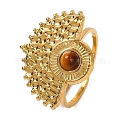 Natural Mixed Stone Finger Rings&nbsp;RJEW-Q822-43G