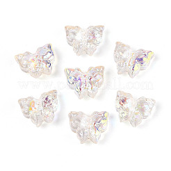 Electroplate Transparent Glass Beads Strands&nbsp;EGLA-T029-06F