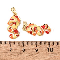Sea Animals Brass Enamel Pendants&nbsp;KK-F917-01B-01