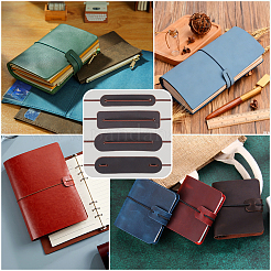 4Sets 4 Sizes Leather Notebook Protective Cover&nbsp;FIND-CP0003-74B