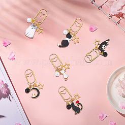 6Pcs 6 Styles Iron Paper Clips&nbsp;AJEW-BM00007