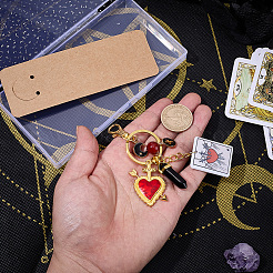 1Pc Rectangle Alloy & Enamel & Acrylic Keychains&nbsp;KEYC-BM0001-26A