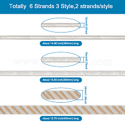 6 Strands 3 Style Glitter Hotfix Rhinestone&nbsp;DIY-BY0001-20