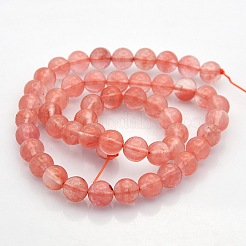 Cherry Quartz Glass Beads Strands&nbsp;G-N0120-32B-8mm