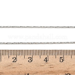 1MM Brass Boston Link Chain Necklaces for Women&nbsp;NJEW-K271-13P