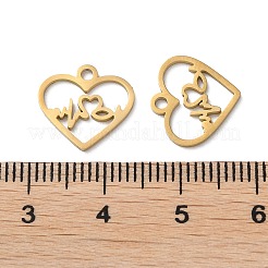 Ion Plating(IP) 304 Stainless Steel Charms&nbsp;STAS-Q303-01G