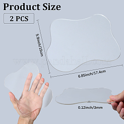 Irregular Acrylic Cup Mats&nbsp;AJEW-CN0006-01B