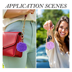2Pcs 2 Colors Alloy Keychains&nbsp;KEYC-TA0004-68D