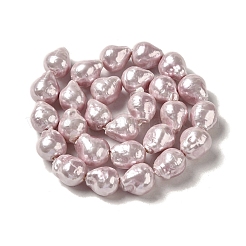 Electroplated Glass Imitation Pearl Beads Strands&nbsp;BSHE-G035-01A-08-1