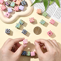 30Pcs UV Plating Opaque Acrylic Beads&nbsp;OACR-SP0001-92
