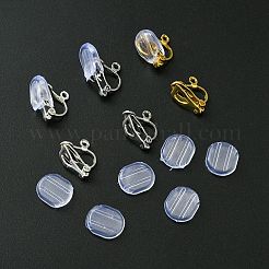 12Pcs 3 Colors Brass Clip-on Earring Findings&nbsp;KK-FS0001-33