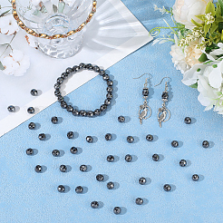 60Pcs Non-magnetic Synthetic Hematite Beads&nbsp;G-BBC0001-54