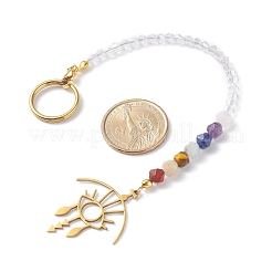 Stainless Steel Chakra Theme Yoga Lotus/Eye Pendant Decorate&nbsp;PALLOY-JF01199