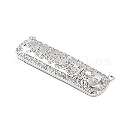 Rack Plating Brass Pave Cubic Zirconia Pendants&nbsp;KK-M282-34P