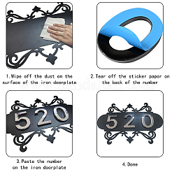 DIY House Number Kits&nbsp;AJEW-CN0001-40