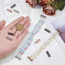 12Pcs 3 Colors Alloy Watch Band Adapter Connectors&nbsp;AJEW-DC0001-77