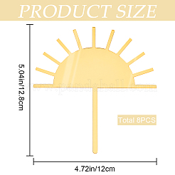8Pcs Sun Birthday Cake Toppers&nbsp;OACR-CP0001-01