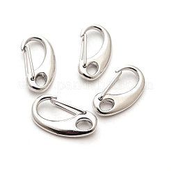 Alloy Push Gate Snap Keychain Clasp Findings&nbsp;PW-WG03418-01