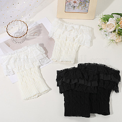 2 Pairs 2 Colors Acrylic Fibers Leg Sleeves&nbsp;AJEW-CY0001-31