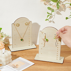 Wooden Earring Display Stands&nbsp;EDIS-WH0016-064C