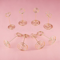 16Pcs 4 Style Carbon Steel Name Card Holder&nbsp;AJEW-SZ0001-78