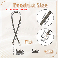 Leather Bag Handles & Undamaged Bag Triangle Buckle Connector&nbsp;FIND-WH0191-13B
