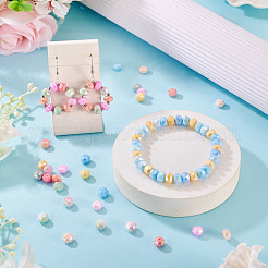 180Pcs 6 Colors Anti-Tarnish Electroplate Glass Beads Strands&nbsp;GLAA-TA0003-88